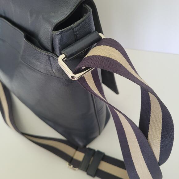 Coach F54792 Leather Charles Laptop Crossbody Shoulder Bag Midnight Blue Large - Picture 9 of 15